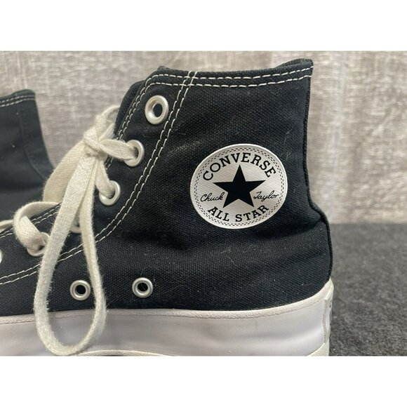 Converse Chuck Taylor All Star Lugged High Black White Platform Womens Sneaker 6 - Picture 5 of 10